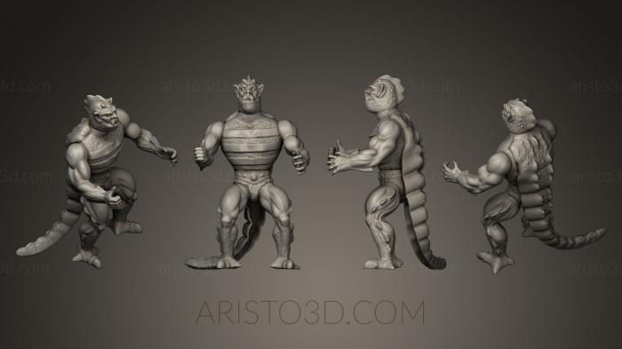 Figurines heroes, monsters and demons (STKM_0398) 3D model for CNC machine